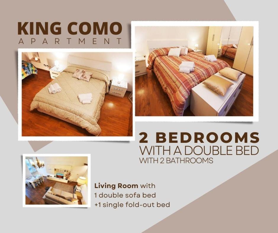 King Como Lake Center 9 Posti Letto- Grande Terrazza - 2 Bagni Privati Екстериор снимка
